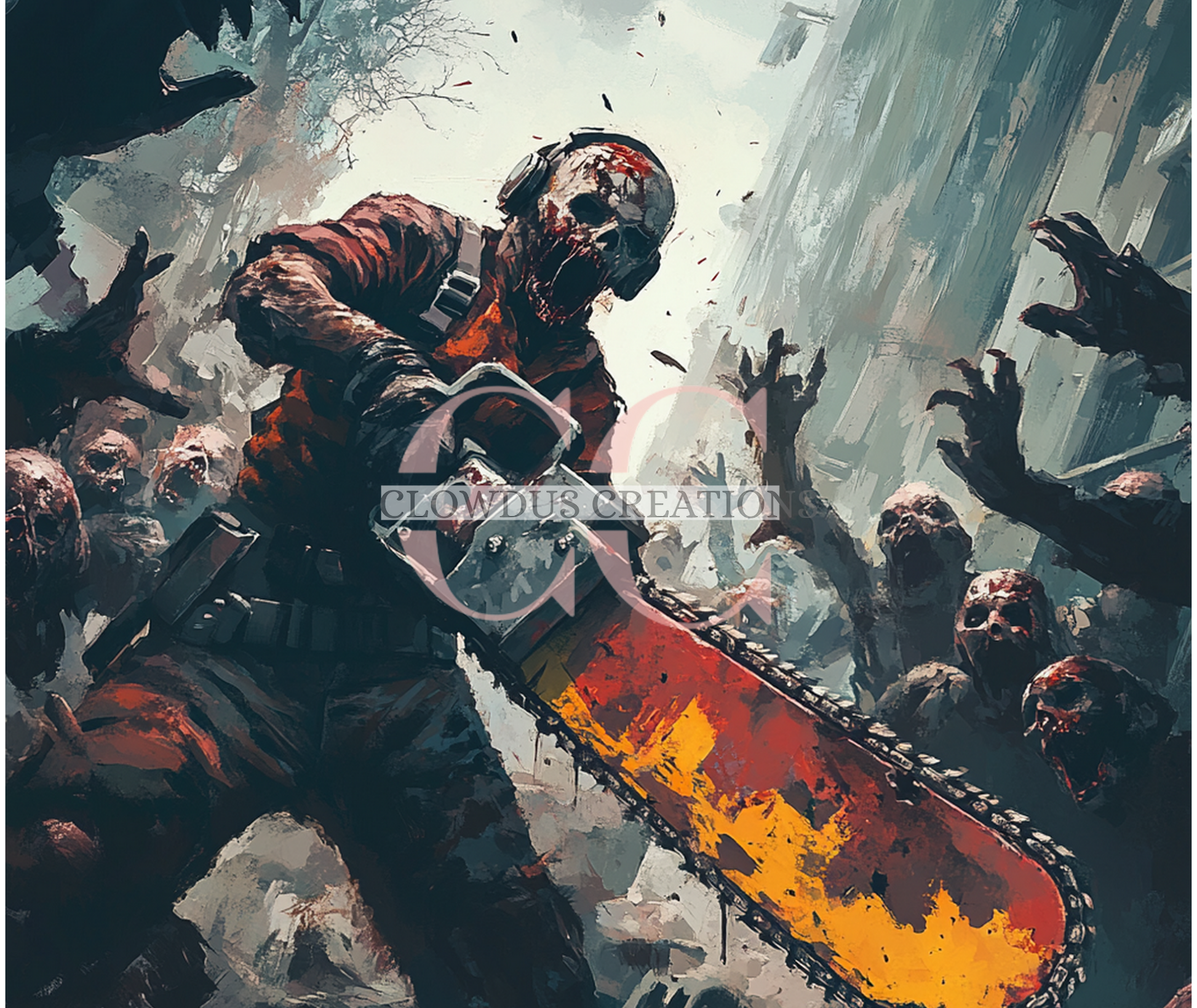 Zombie Apocalypse Gamer Mouse Pad