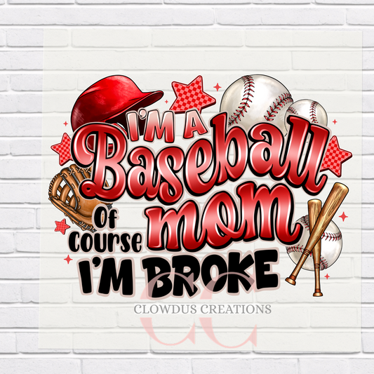 Baseball Mom - DTF Transfer