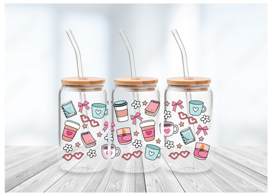 Cozy Stationery & Coffee UV DTF Wrap TW-00129