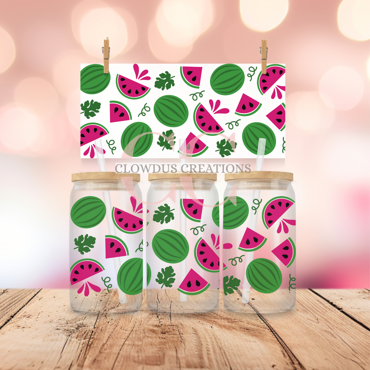 Sweet Slice of Summer Watermelon UV DTF Wrap