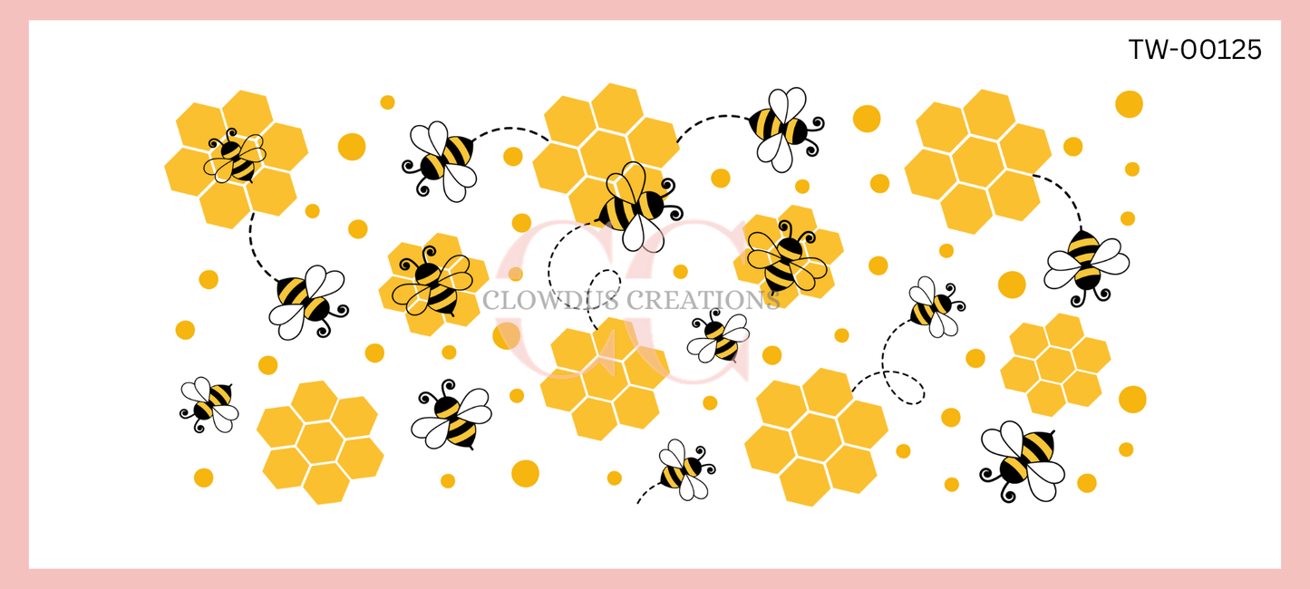 Honey Bee UV DTF Wrap TW-00125