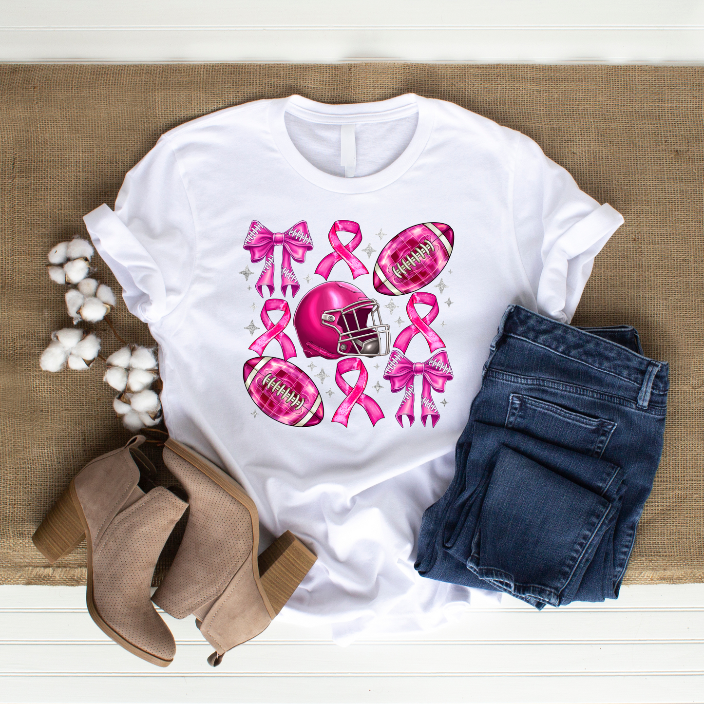 Pink Awareness Football Gear