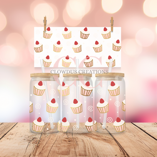 Cupcakes and Swirls UV DTF Wrap TW-00140