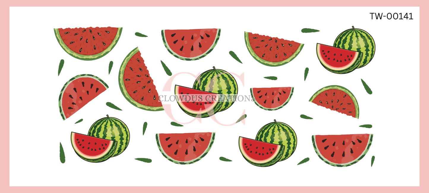 Watermelon Slices UV DTF Wrap TW-00141