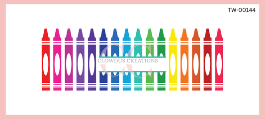 Crayons UV DTF Wrap TW-00144