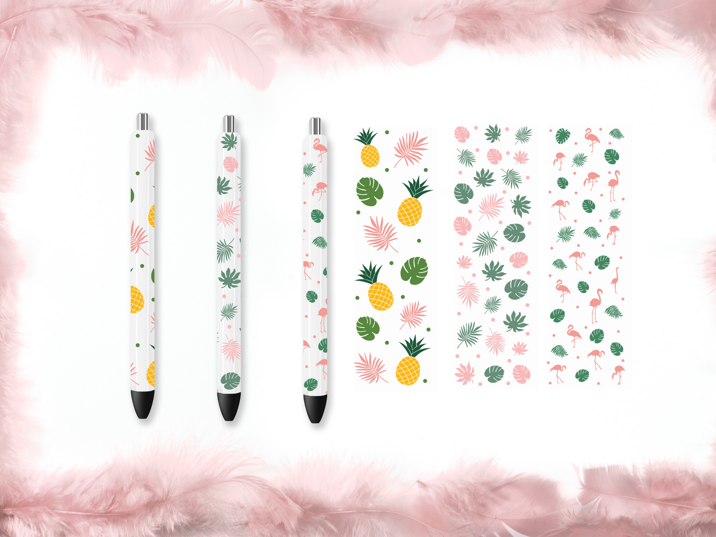 Tropical Pen Wrap Gift Set – 3 Pen DIY Kit