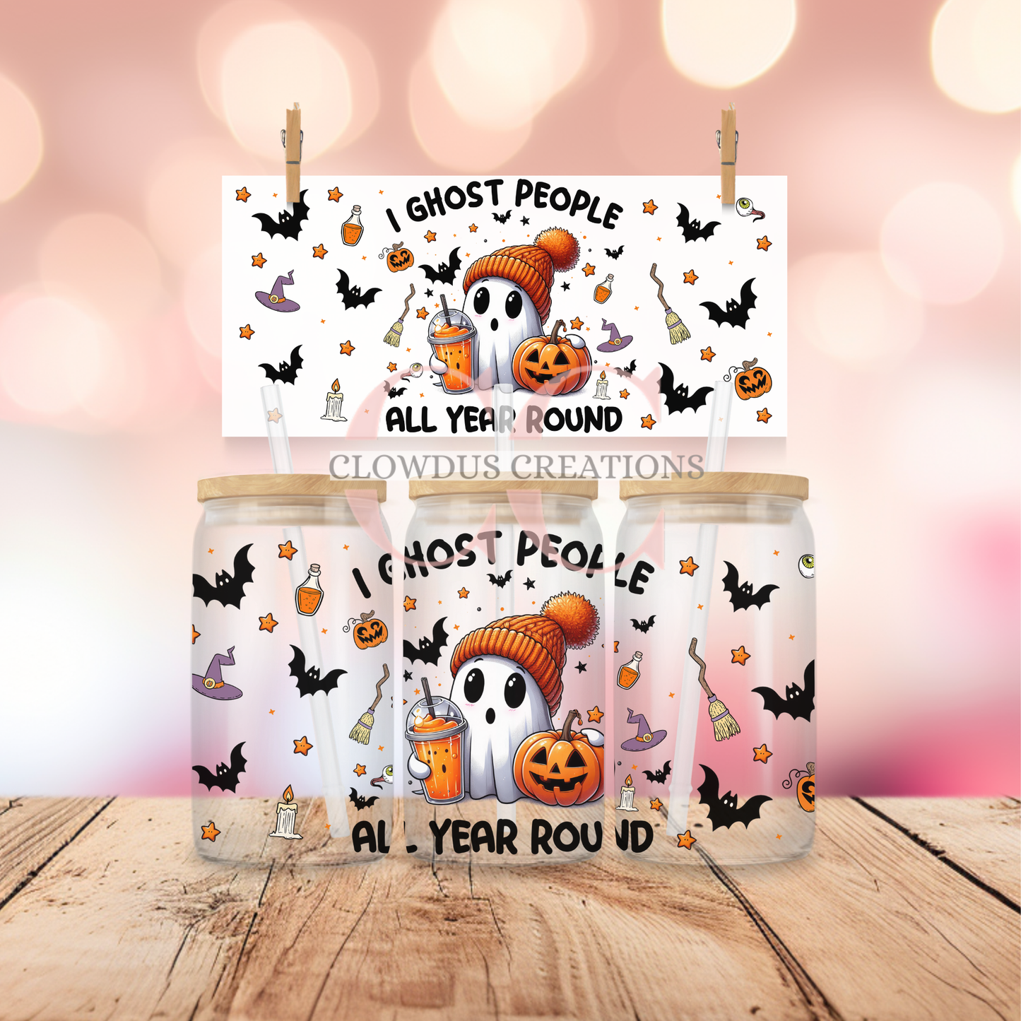 I Ghost People All Year Round UV DTF Wrap TW-00106