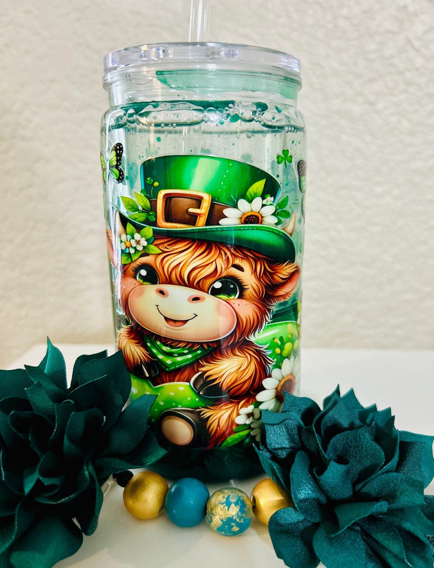 St Patrick's Day - Pre Made Ready to Ship Tumbler