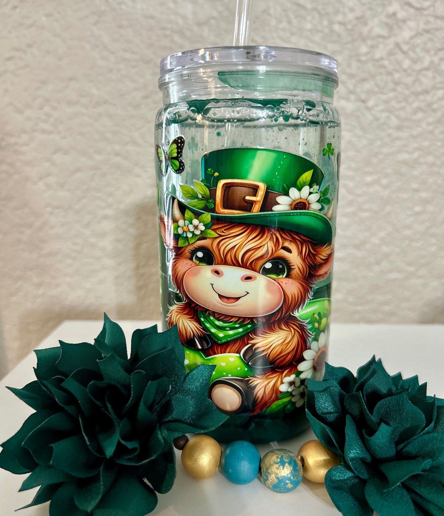 St Patrick's Day - Pre Made Ready to Ship Tumbler