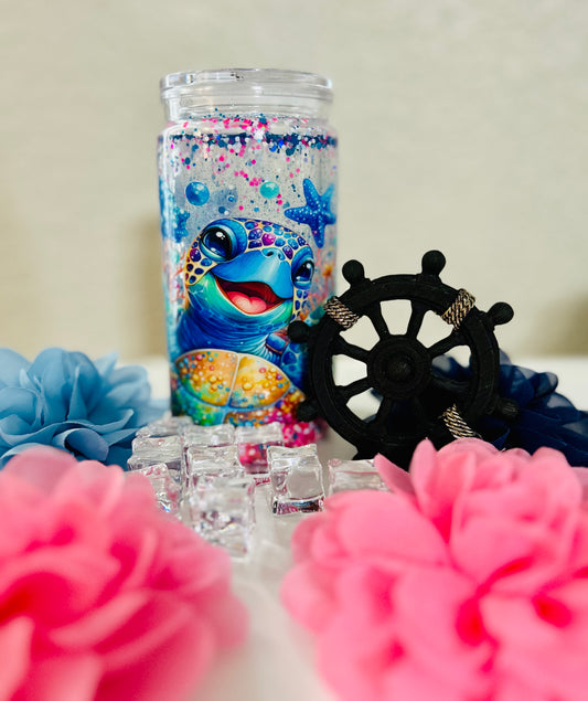Beautiful Vibrant Turtle Tumbler