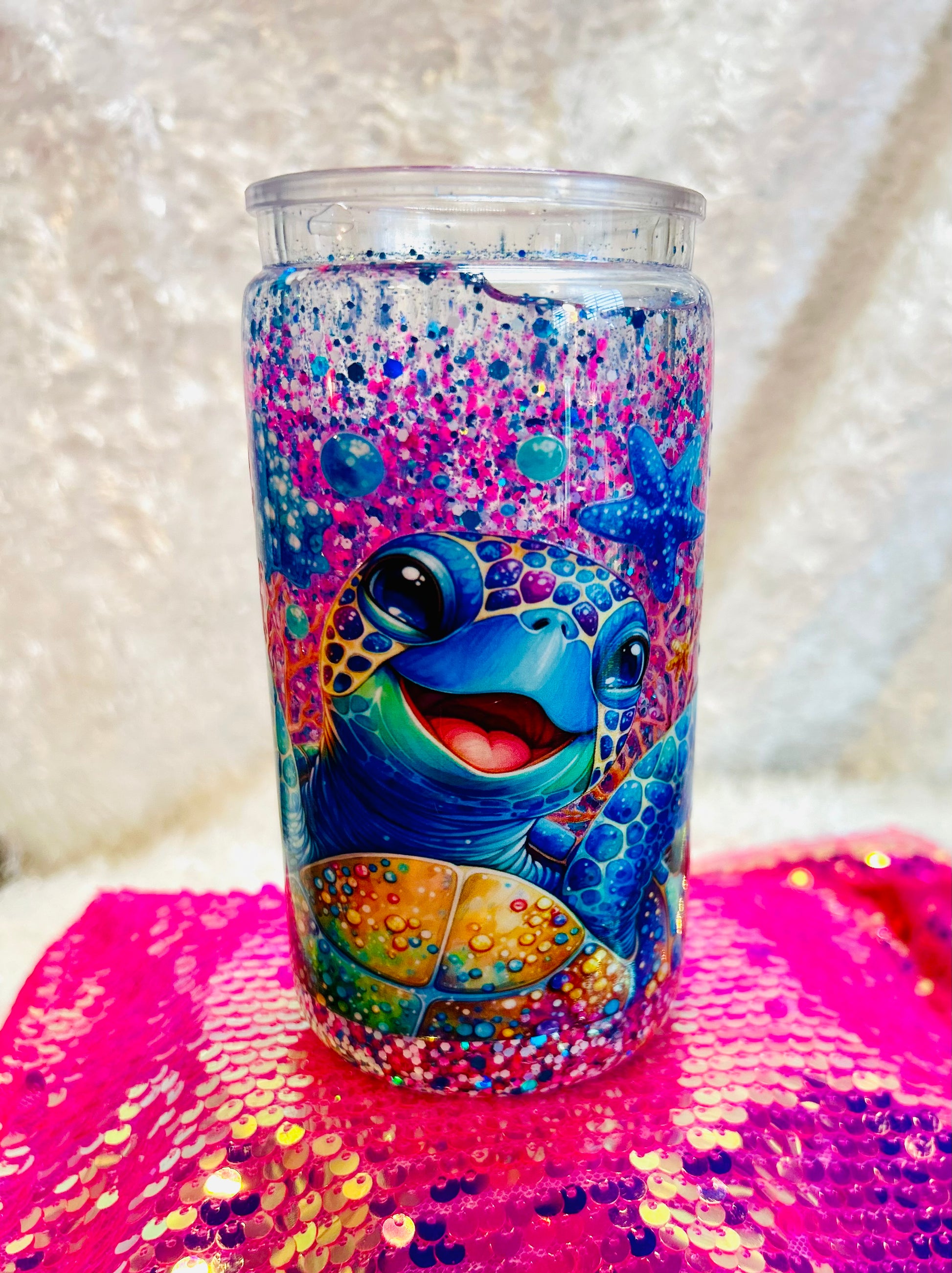 Beautiful Vibrant Turtle Tumbler