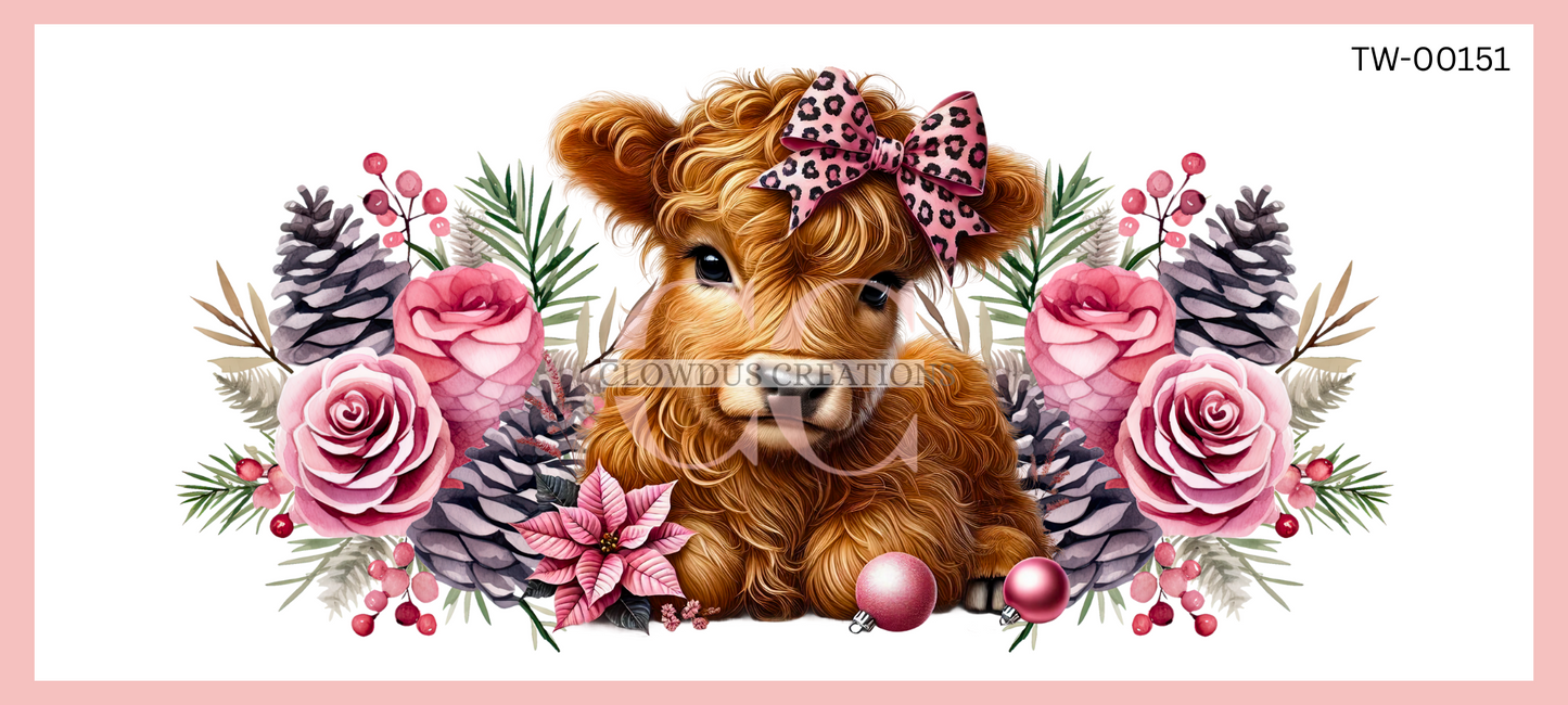 Highland Holiday Cutie UV DTF Wrap TW-00151