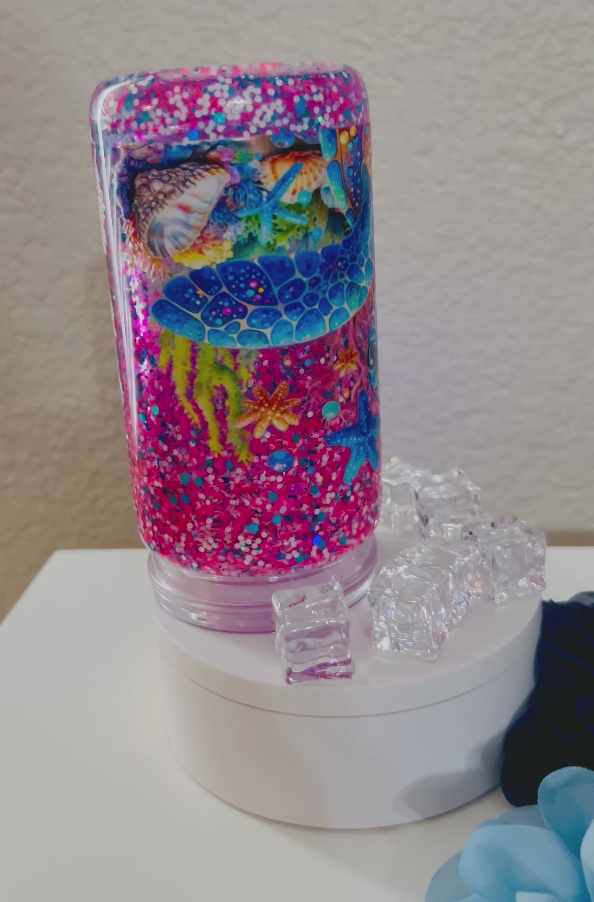 Beautiful Vibrant Turtle Tumbler