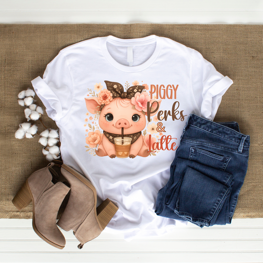 Piggy Perks & Latte – DTF Transfer
