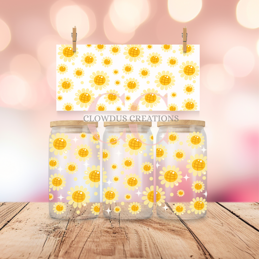 Yellow Flowers UV DTF Wrap TW-00121