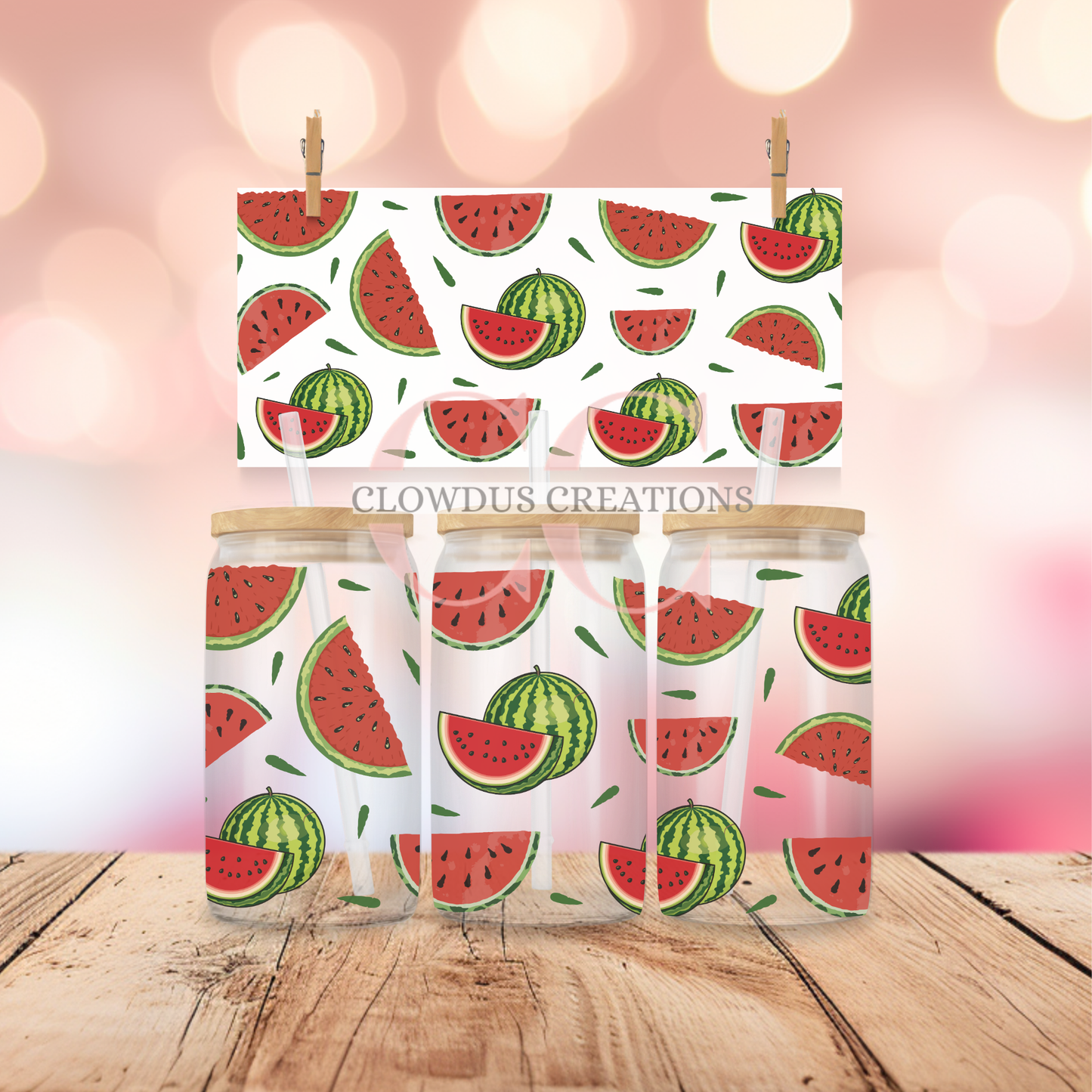 Watermelon Slices UV DTF Wrap TW-00141