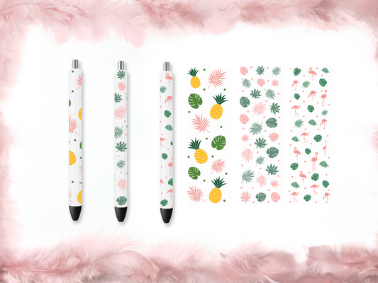 Tropical Pen Wrap Gift Set – 3 Pen DIY Kit