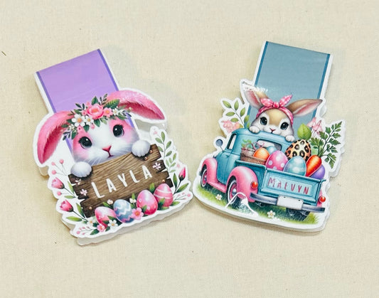 Personalized Easter Theme - Magnetic Bookmark