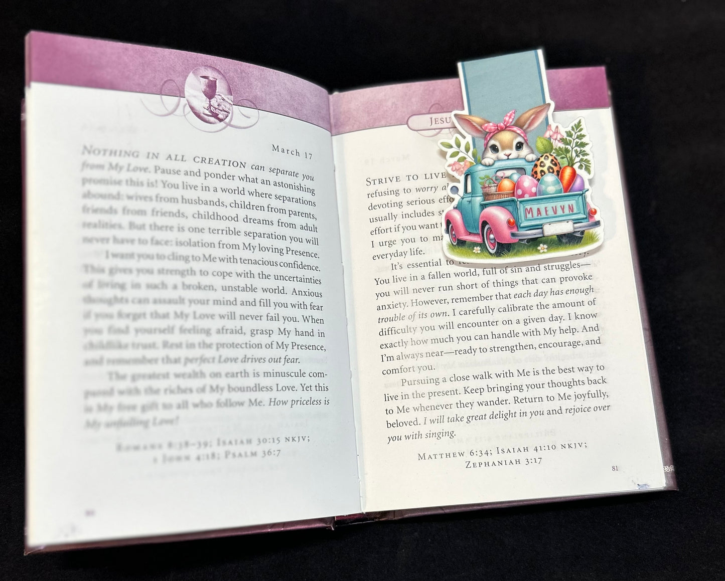 Personalized Easter Theme - Magnetic Bookmark