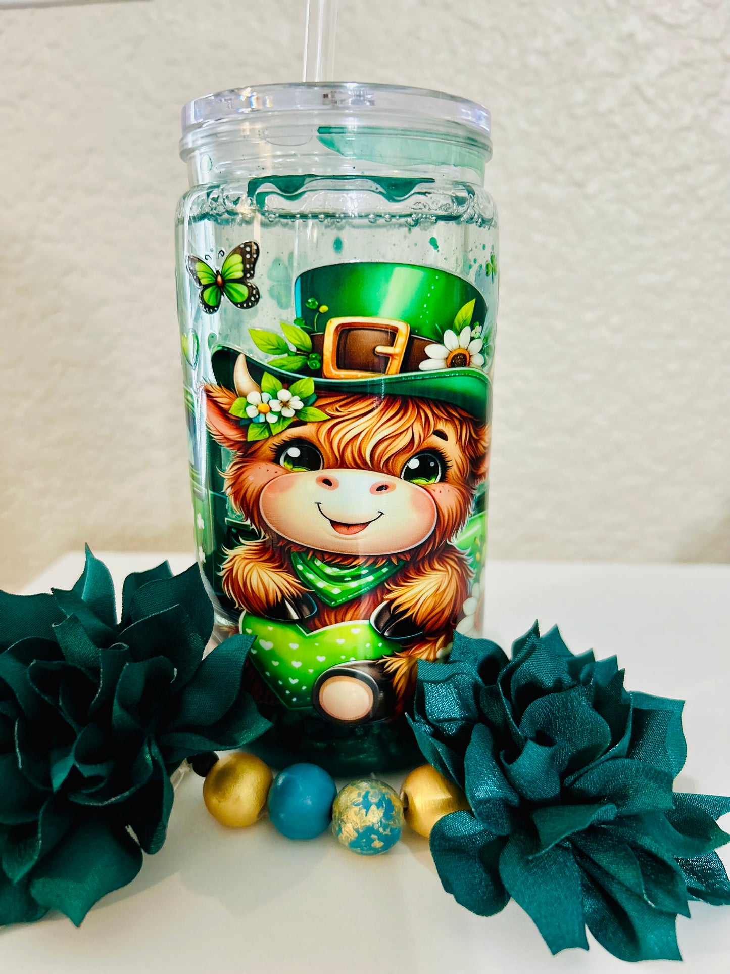 St Patrick's Day - Pre Made Ready to Ship Tumbler