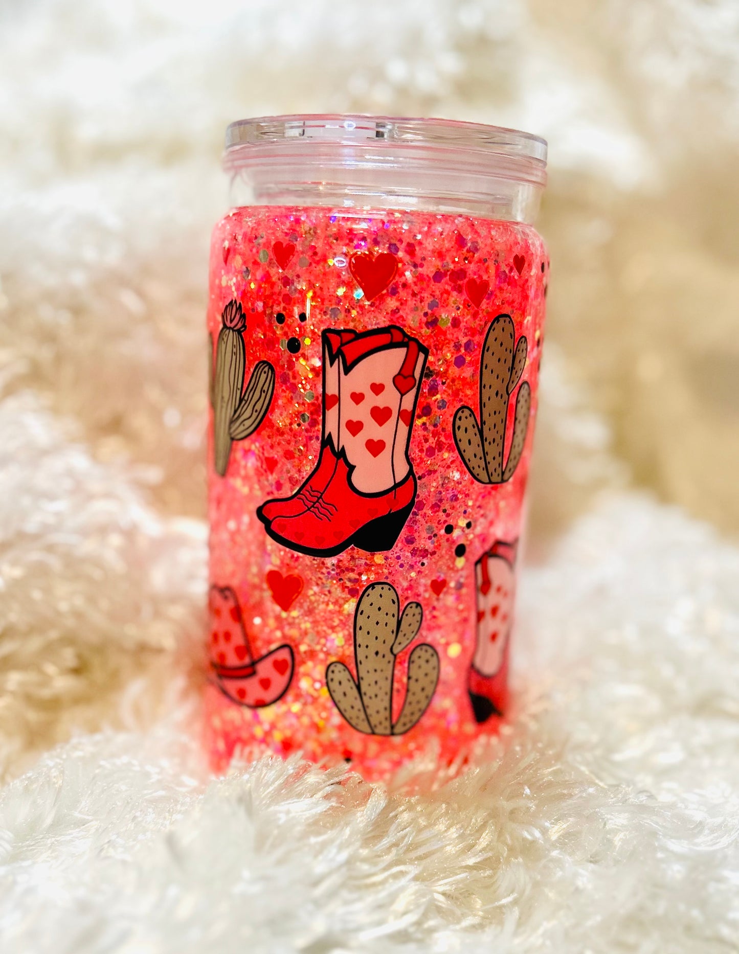 Pink Hats and Boots Tumbler