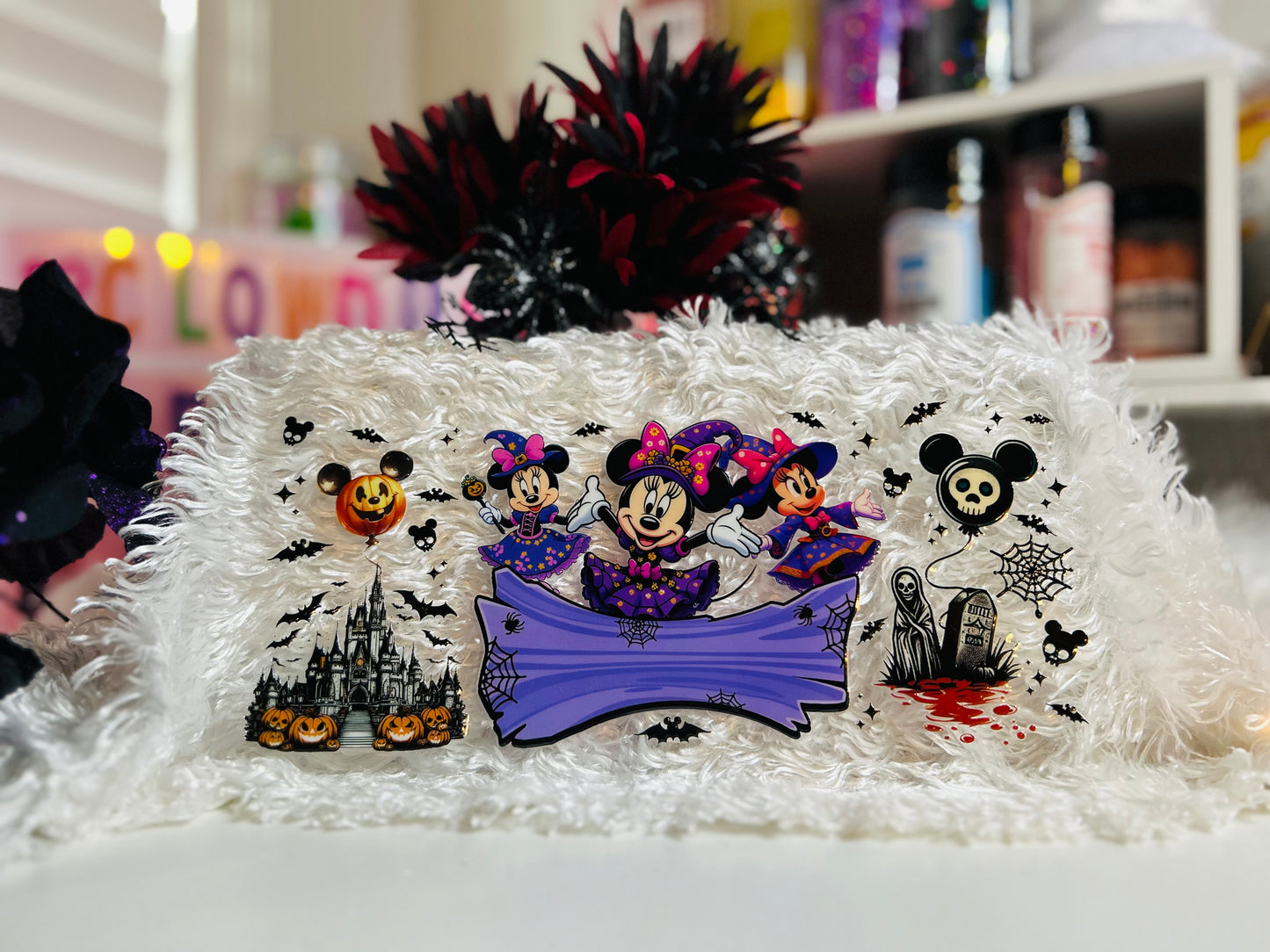 Halloween Girl Mouse -Purple UV DTF Wrap TW-00
