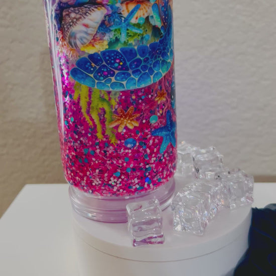 Beautiful Vibrant Turtle Tumbler