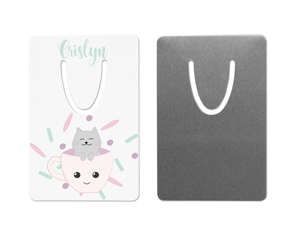 Personalized Bookmark Cat   Clowdus Creations