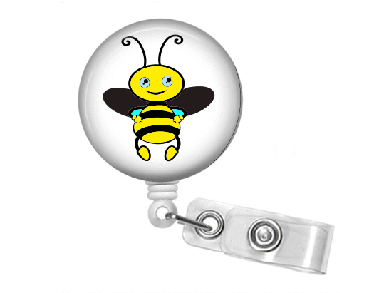 Badge Reel - Bumble Bee - Clowdus Creations