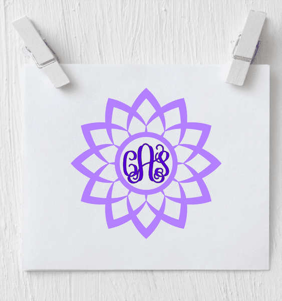 Flower Monogram Collection One - Clowdus Creations