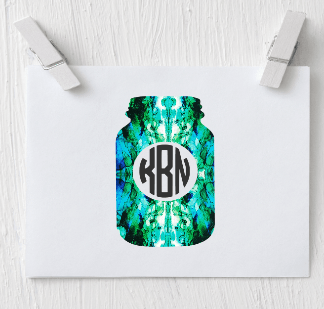Mason Jar Decal Collection One - Clowdus Creations