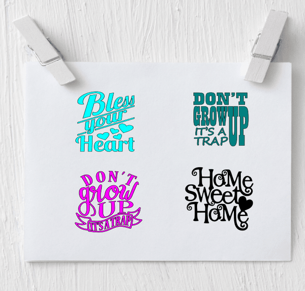 Bless your heart decal - Don't Grow Up Decal - Clowdus Creations
