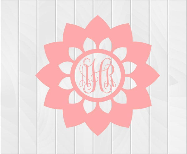Flower Monogram Collection Two - Clowdus Creations