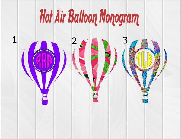 Hot Air Balloon Decal - Clowdus Creations