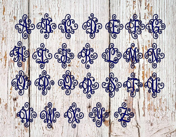 Single Letter Monogram - Clowdus Creations