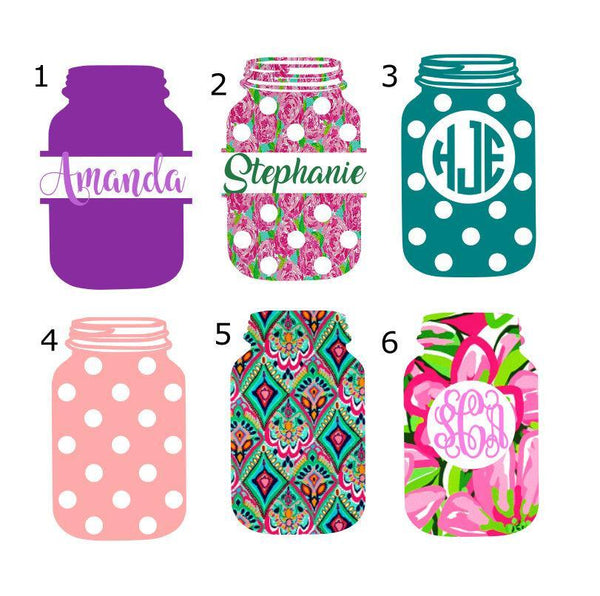 Mason Jar Decal Collection One - Clowdus Creations