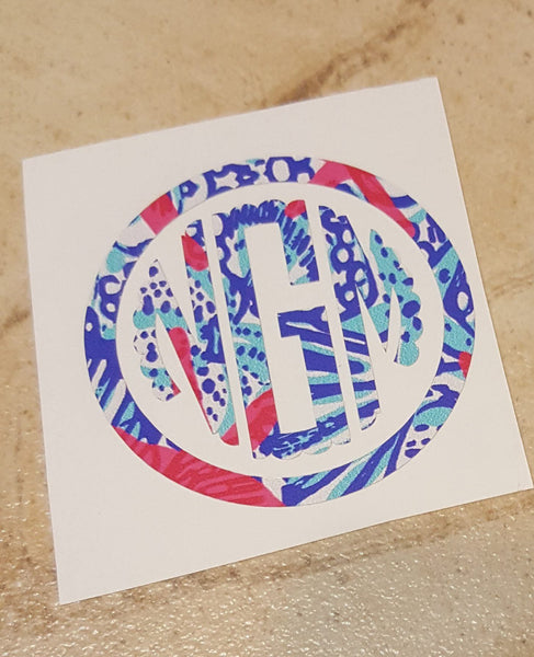 Patterned Vinyl Decal - Clowdus Creations