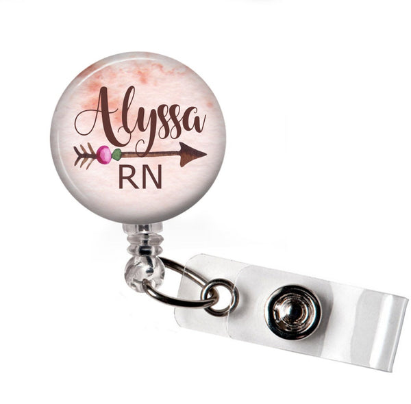 Personalized Retractable badge holder, RN Badge Reel, Student Nurse gift, badge reel, Nurse Badge Reel, ID Badge Reel, Nurse graduation