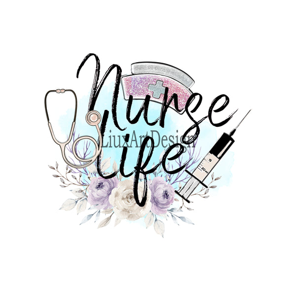 Nurse Life T-shirt | Nurse T-shirt | Nurse Gifts | Gift For Nurse | Ladies Slim Fit Fine Jersey Tee | Gift for Student RN