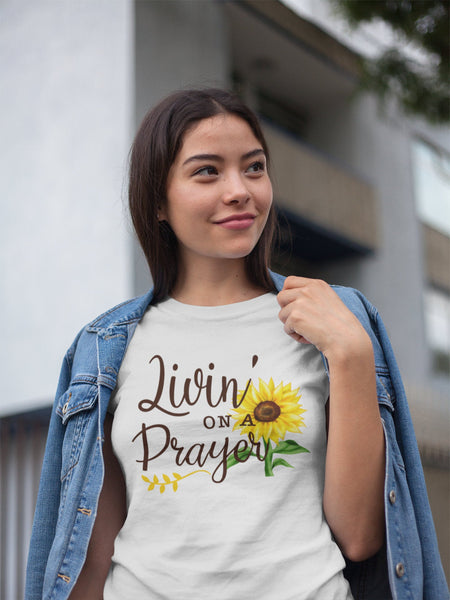 Sunflower & faith T-shirt | Christian apparel | Women&#39;s Graphic Tee | Inspirational Shirt | Christian Shirt | Faith Shirt | Religious Shirt