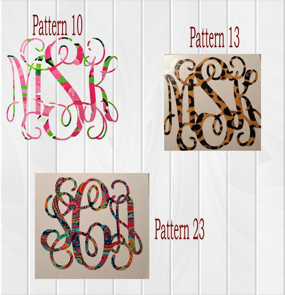 Patterned Vinyl Decal - Clowdus Creations